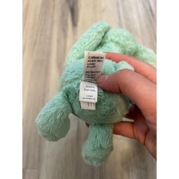 Jellycat Bashful Bunny 8” Small Plush Stuffed Animal Light Pale Mint Green - Picture 7 of 7
